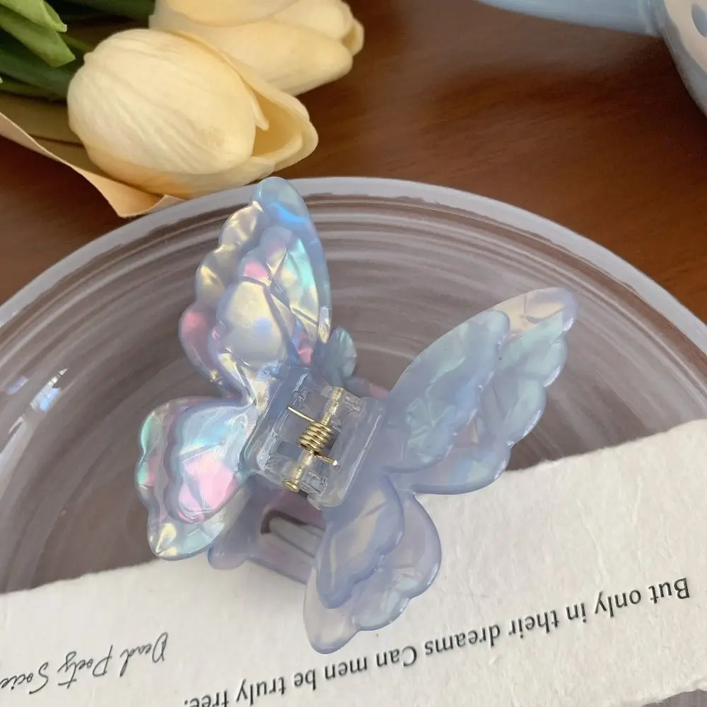 Милая уксусная кислота ацетатная бабочка коготь для волос животные эльф заколка