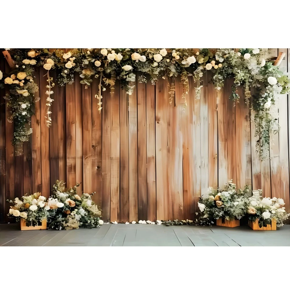 Винтажный деревянный фон для фотосъемки с блестками