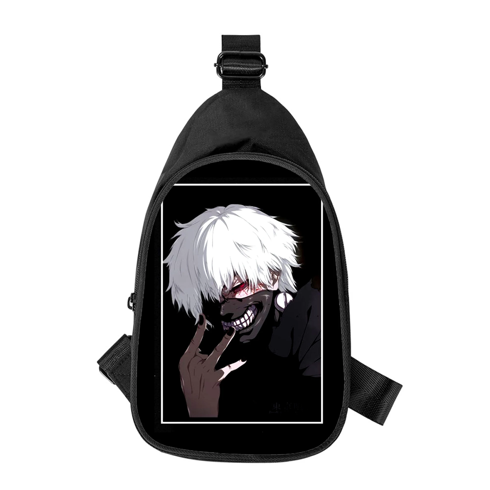 Anime Tokyo Ghouls 3D Print New Men Cross Chest Bag Diagonally Women Shoulder Bag Husband School Waist Pack Male chest pack