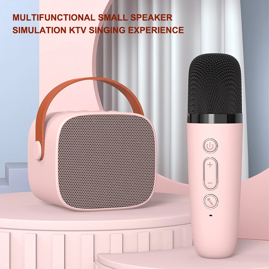 

Bluetooth беспроводной портативный динамик, многофункциональный микрофон для караоке, музыкальный mp3-плеер, караоке-машина для детей и взрослых, для дома