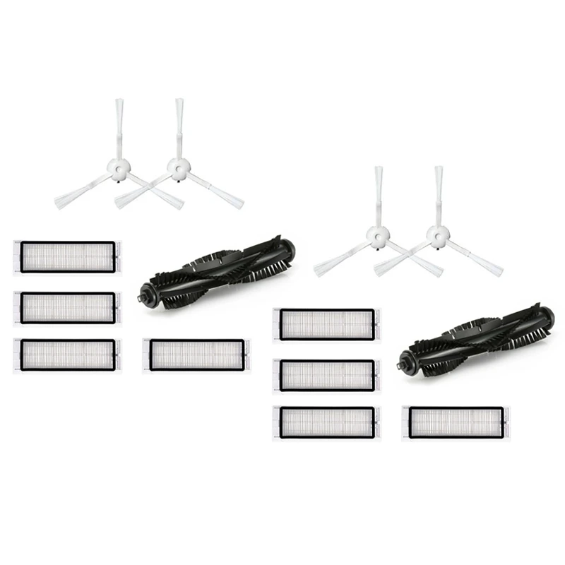 

2 Set Robot Vacuum Cleaner Main Brush HEPA Filter Side Brush For 360 S5 S7 Robotic Vacuum Cleaner Filter Parts