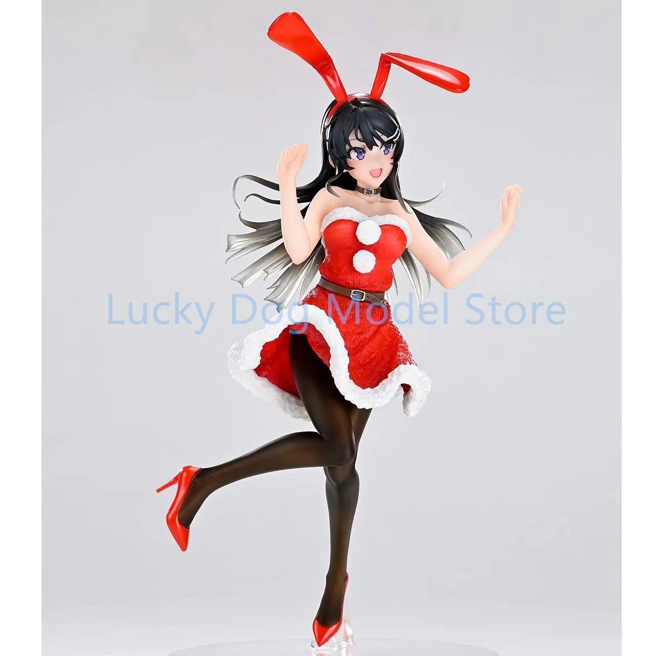 

TAITO Original Mai Sakurajima Рождество Зима красный кролик 18 см ПВХ экшн-модель детской игрушки фигурка Коллекционная кукла