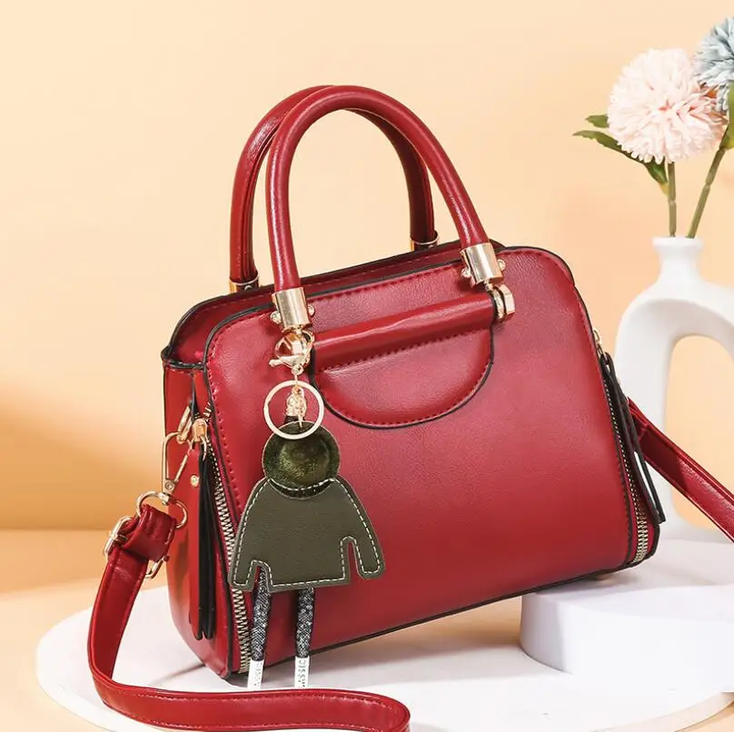 

Модная сумка-мессенджер, элегантные женские сумки через плечо, популярные однотонные женские сумки, Вместительная женская сумка-тоут для п...