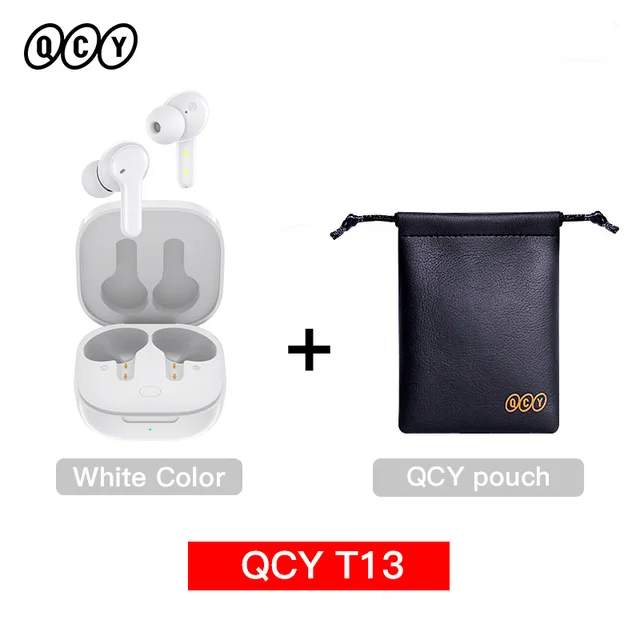 QCY T13 white + pounch