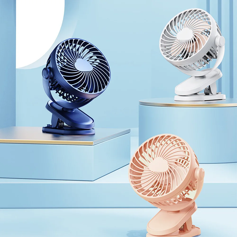 

Настольный вентилятор с маленьким зажимом, бесшумный ручной регулируемый мини-вентилятор с USB-зарядкой для студенческого общежития, офиса, ...