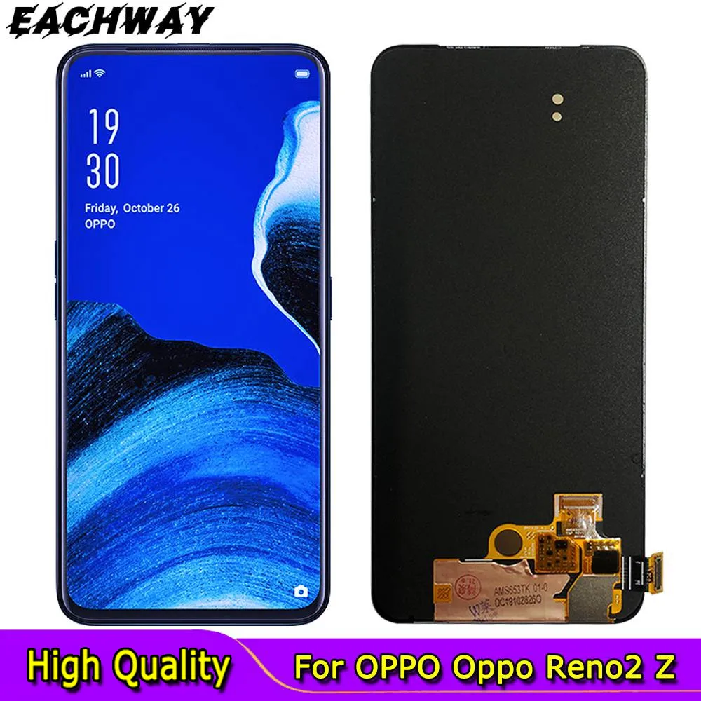 

AMOLED For Oppo Reno2 Z LCD Touch Screen Digitizer Assembly WithFrame Replacement Suitable For Oppo Reno2 F LCD Display Screen