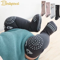 non slip baby socks crawling knee protection cotton newborn socks knee high length infant toddler floor socks 0 3y