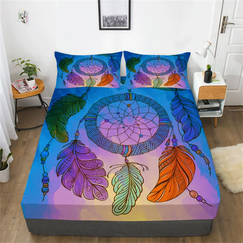 

3D Bed Cover Print Bedspreads Dream Catcher Bedding Setcover Home Bedclothes Decor King Queen Size Quilt Covers