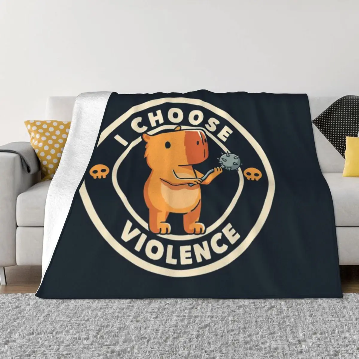 Я выбрал агрессивное смешное одеяло капибара от Tobe Fonseca ультра-мягкое Флисовое