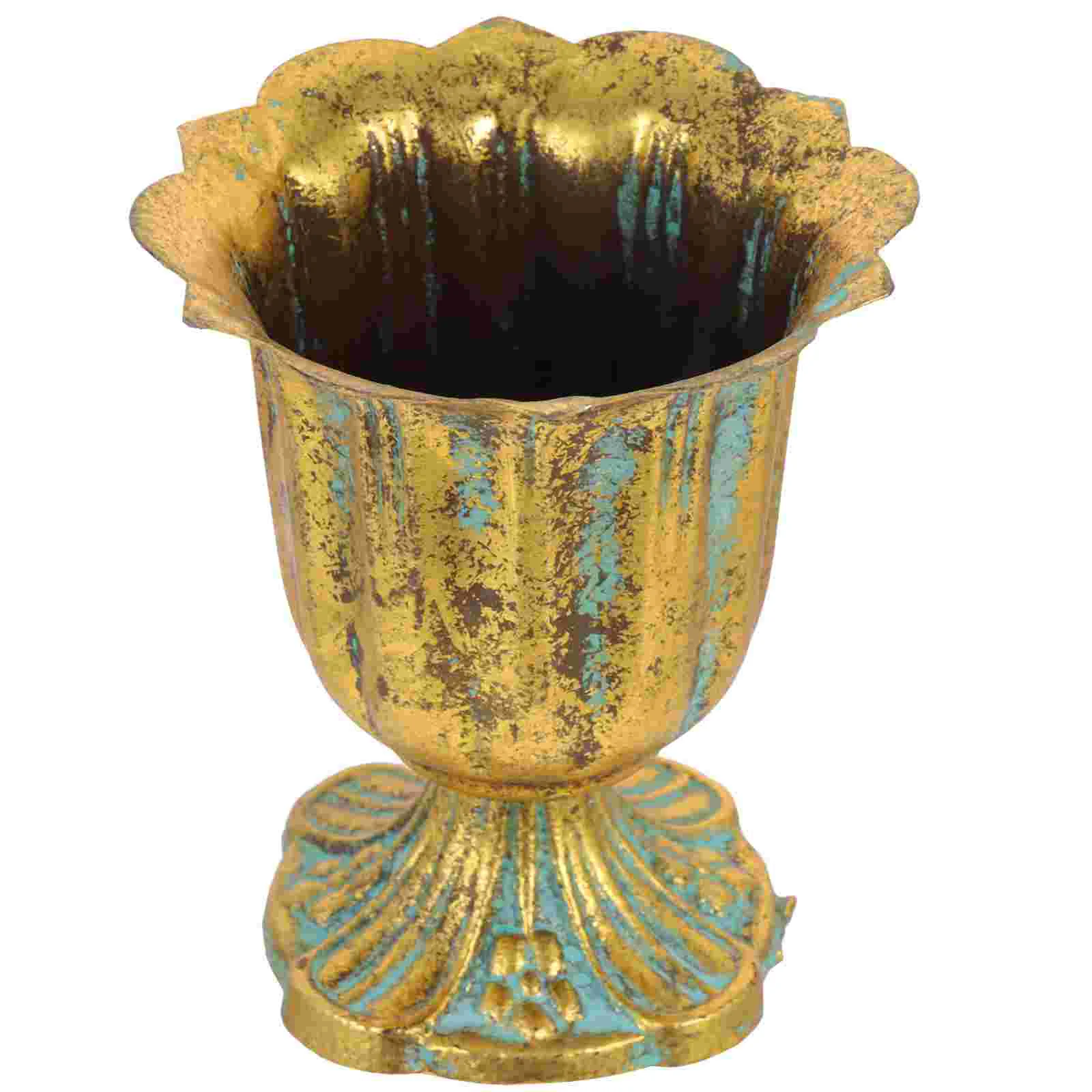 

Planter Flower Urn Vase Planters Outdoor Pot Pots Weddingmetaldecorative Roman Porch Garden Farmhousefront Small Vases Bucket