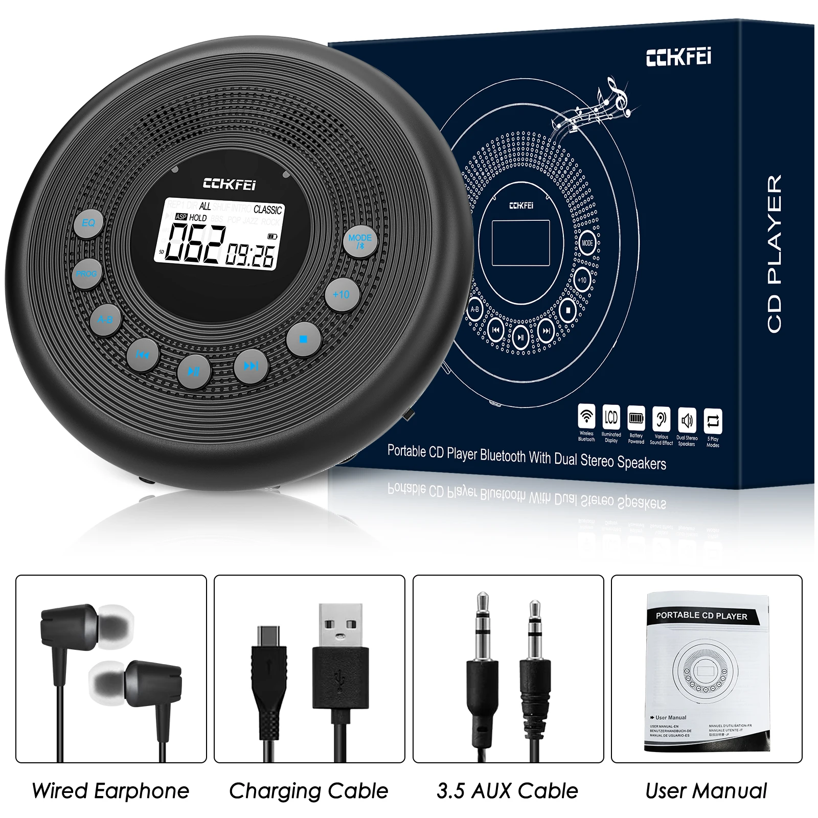 With Speaker Rechargeable 1400mah With Shock/slip Protection