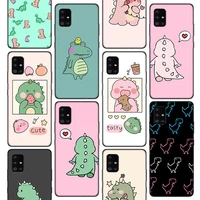 cute little dinosaur baby phone case for samsung galaxy a51 a52 a71 a72 a42 a32 a22 a12 5g a02s a31 a21s m12 m21 m31s m32 cover