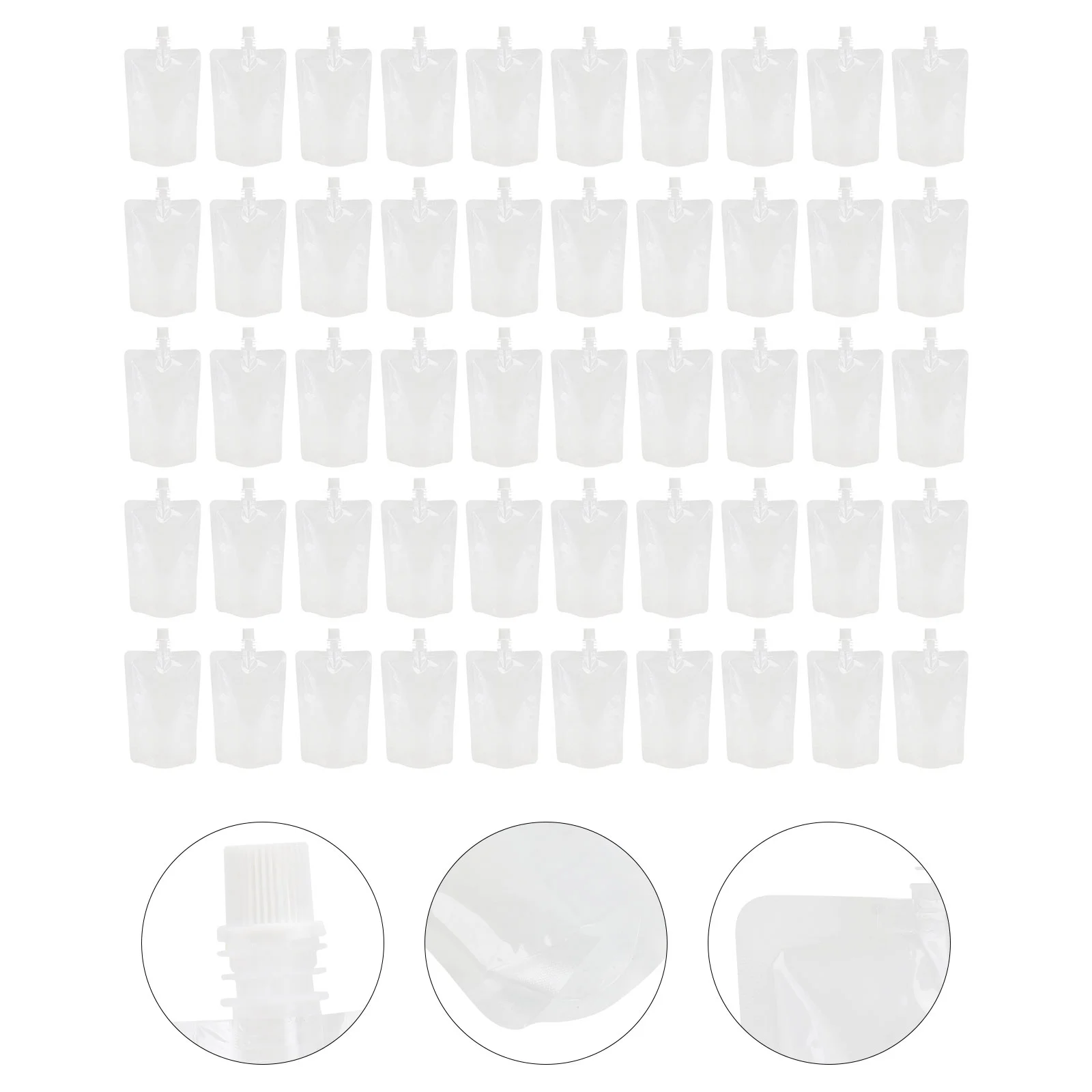 

Flask Pouches Pouchplastic Drink Flasks Liquorbag Beverage Drinking Cruise Container Out Take Disposable Drinks Clear