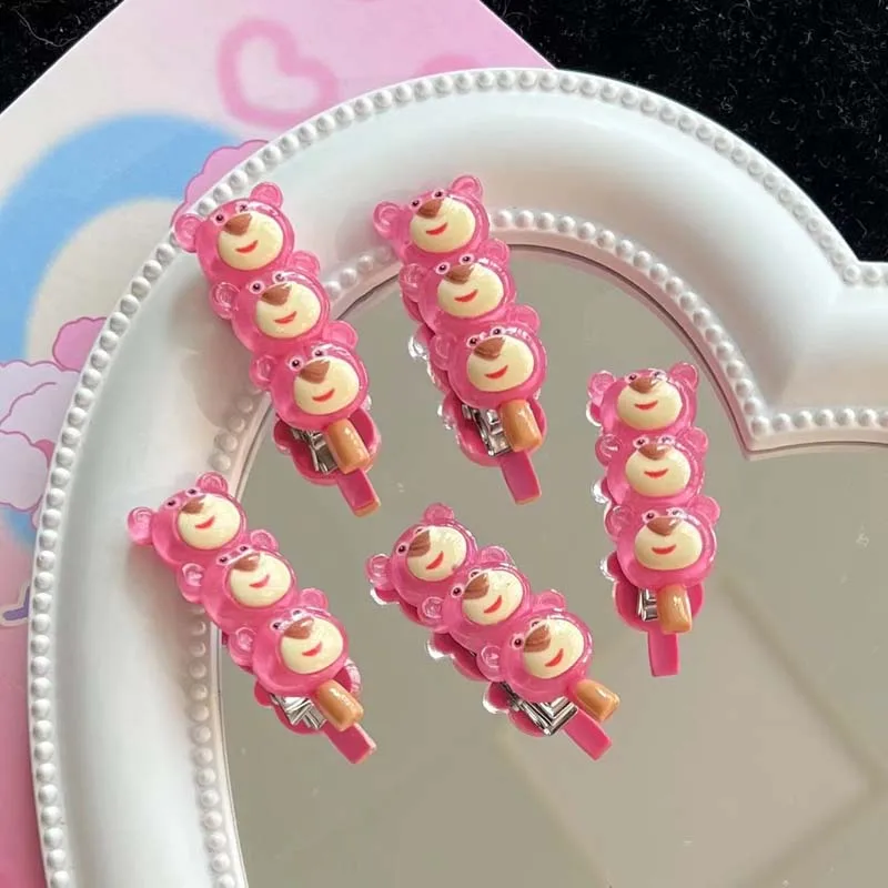 

Cartoon Lotso Tomatoes On Sticks Hairpin Cute String Side Clip Children's Bb Clip Little Bear Fragmented Hair Clip