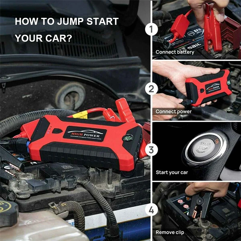 Пусковое устройство для автомобиля 99800 мАч внешний аккумулятор 2022 портативный