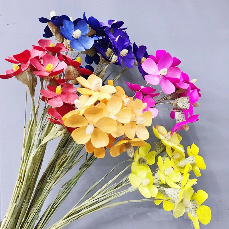 

12PCS,Handmade Natural Dried Violet Flowers Dried Plant Flower Arrangement Wedding Party Home Living Room Table Decoration