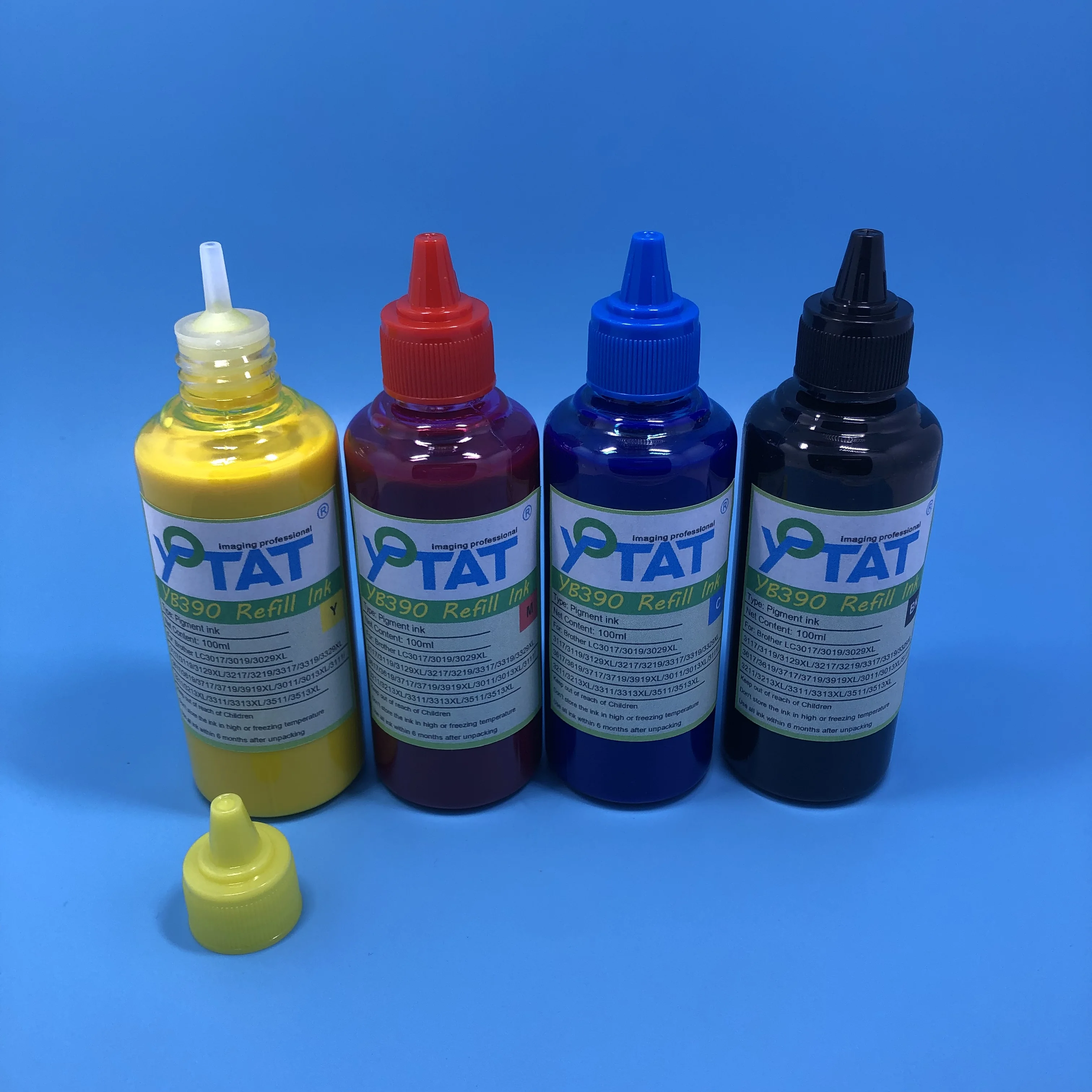 Пигментные чернила 4 × 100 мл для Brother LCC3319XL LC3319 LC3317 MFC-J5330DW MFC-J5335DW MFC-J5730DW MFC-J5930DW MFC-J6530D