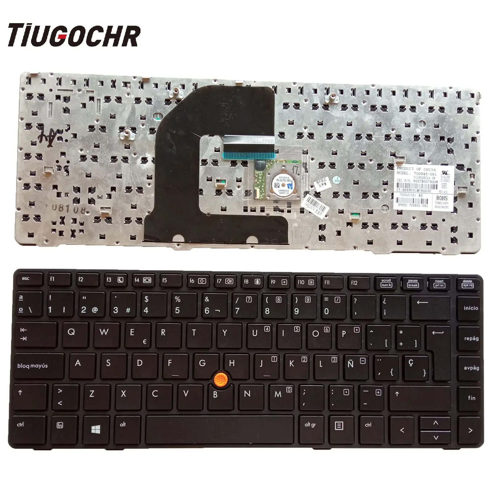 

Для HP EliteBook 8460p 8460w 8470p 8470w 6460b 6465b SP Клавиатура с точкой