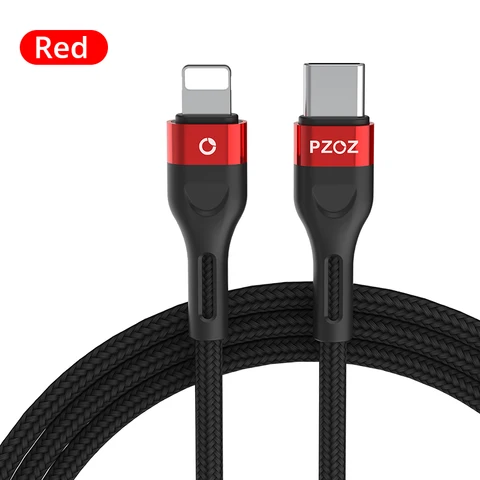 Кабель PZOZ 20 Вт PD USB C для быстрой зарядки для iPhone 14 13 12 11 Pro Max Xs Xr X 8 Plus для iPad Macbook Mini Charger Date Код провода 2 м Кабель USB Type C