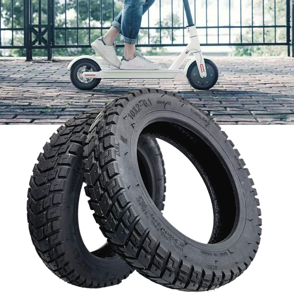

10 Inch 10x2-6.1 Scooter Tubeless Tyre Thickened Off-Road Tire Electric Scooter Refit Replacement Tires E-scooter Accessories