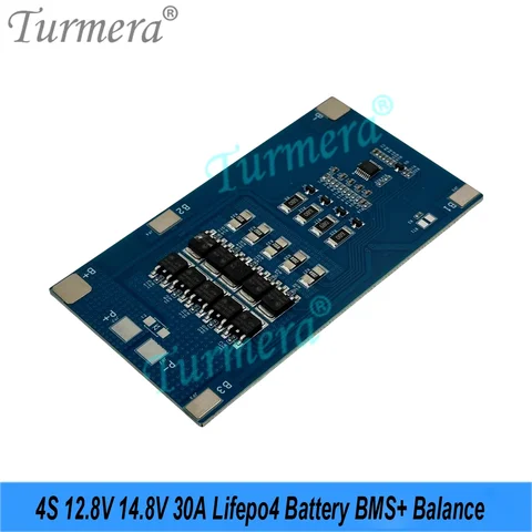 Turmera 4S Lifepo4 Батарея BMS 12,8 В 14,8 В 30 А