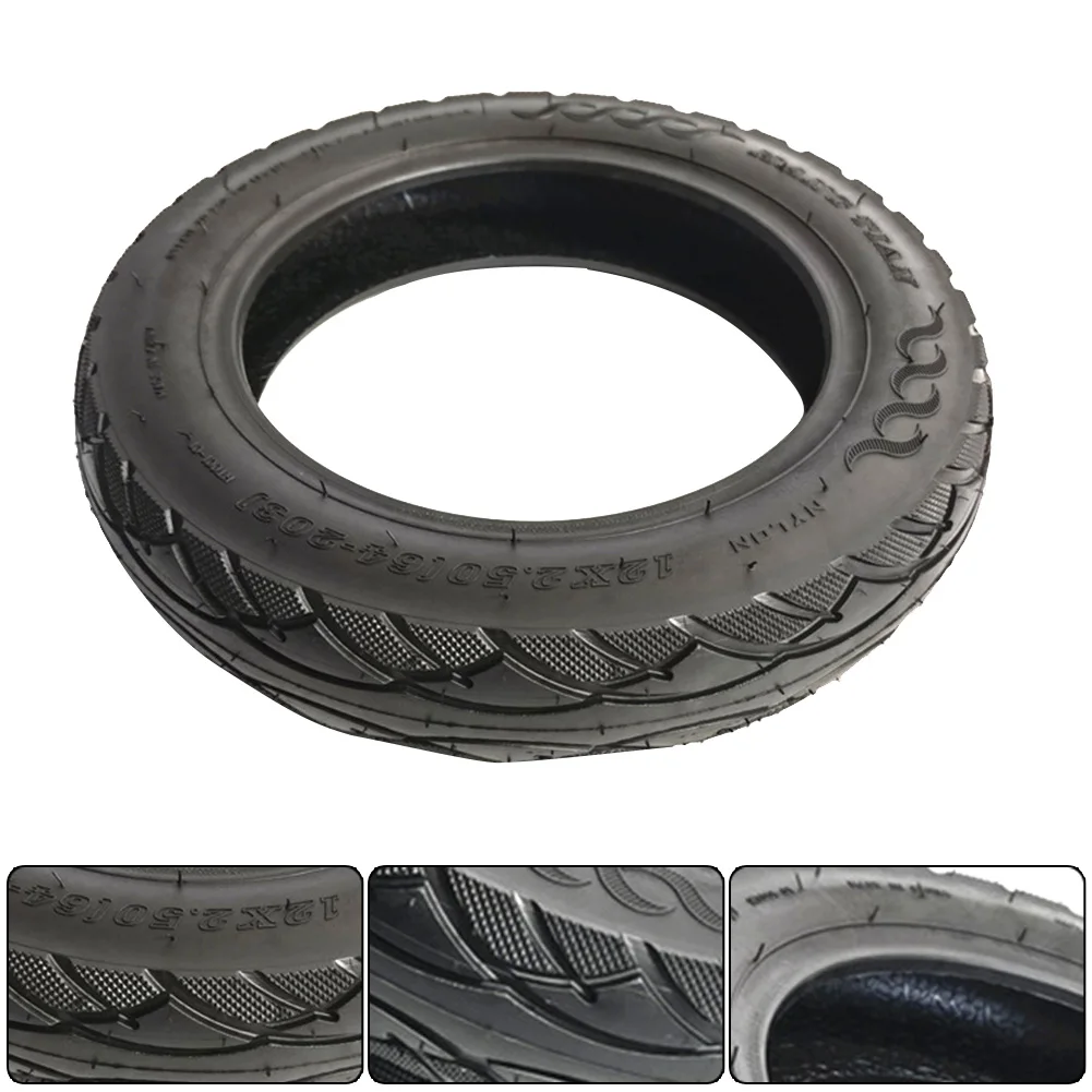 

12 Inch Tubeless Tyre 12x2.50(64-203) For E-Bike Scooter 12x2.50 Tire Electric Bicycle Thickend Tubeless Tire Accessories