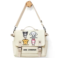 new kuromi anime my melody two dimensional cute school bag messenger bag cinnamoroll casual shoulder bag gift