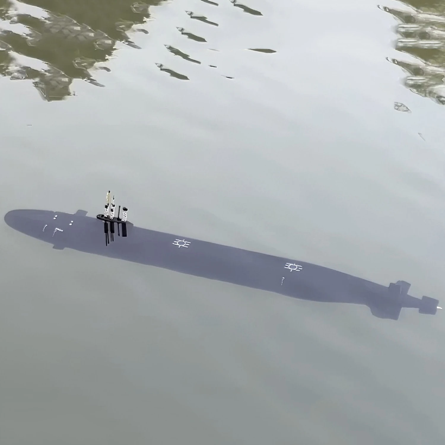Фото Радиоуправляемая модель подводной лодки Seawolf-class 1/144, 70 см, с функцией запуска, готовая к запуску (RTR), игрушечный военный корабль №3