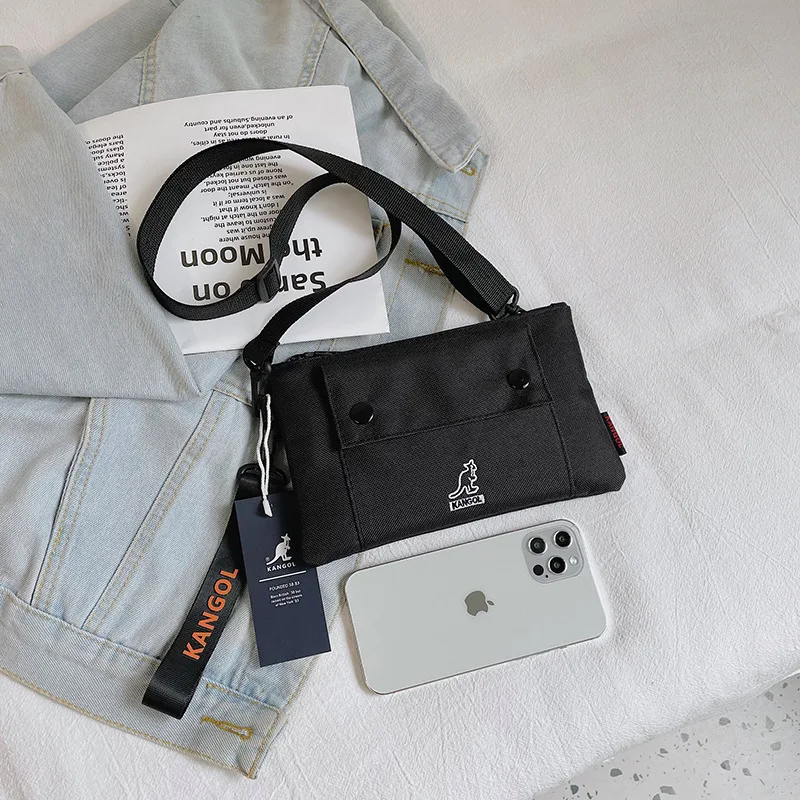 

Kangol Messenger Bag Men's 2023 Fashion Kangaroo Small Square Bag Trendy Bags Outdoor Men's Shoulder Bag Handbag Bag