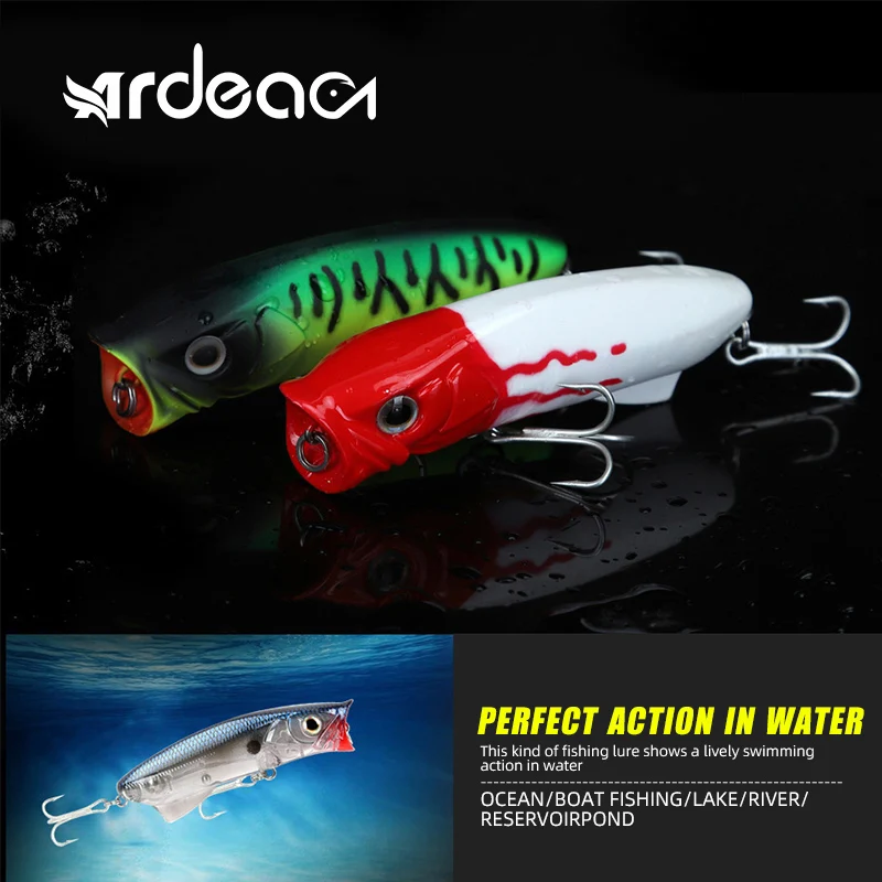 

ARDEA Popper жесткая приманка-воблер плавающая приманка для рыбалки 14,5g/11,5g 1 шт Topwater искусственная приманка Bass Saltwater Tackle Isca