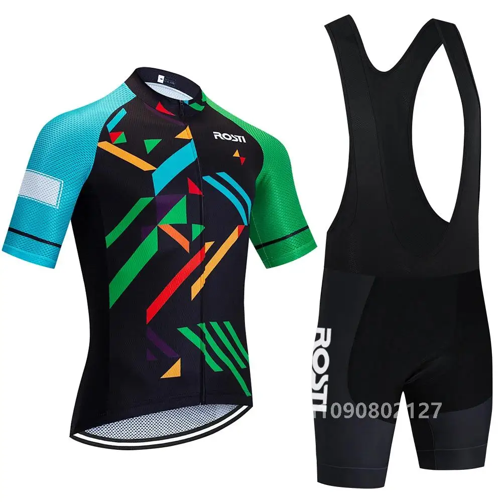 2024 ROSTI Велосипедный трикотаж Colpack Team Bike Майо Джерси Шорты Мужчины Женщины Мода 20D