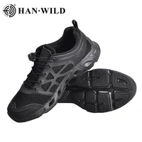han wild outdoor trekking shoes men waterproof hiking shoes mountain boots genuine leather woodland hunting tactical shoes