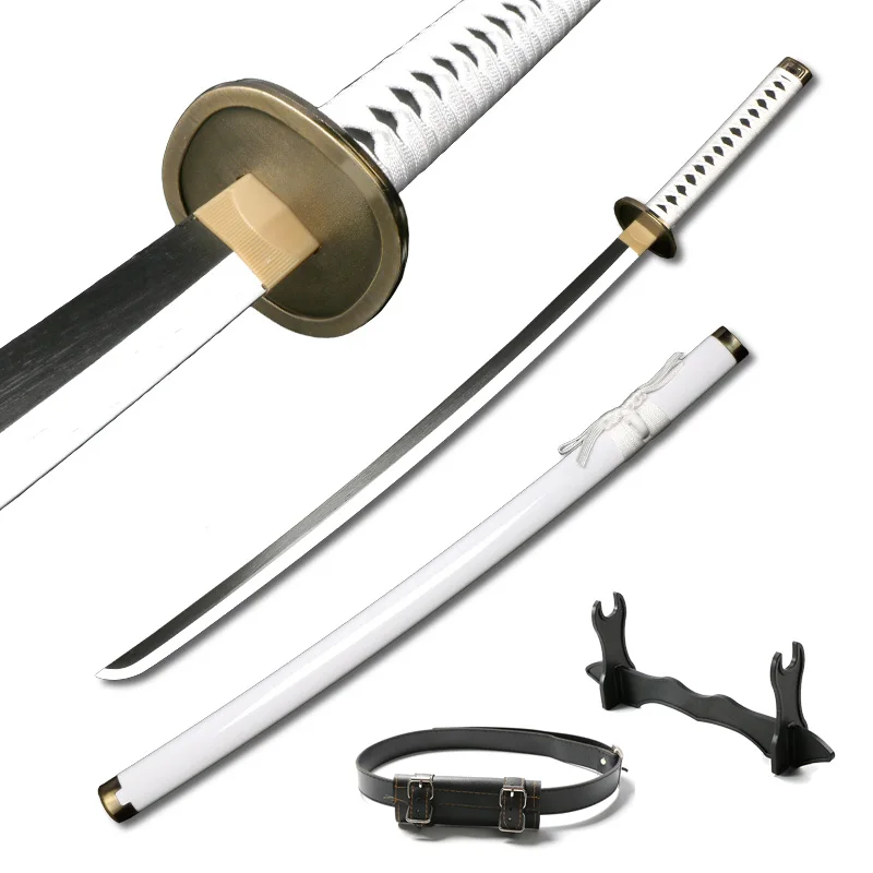 

104cm Roronoa Zoro Swords Handmade Katana Japanese Anime Cosplay Samurai Sword Shusui Enma Kitetsu Free Sword holder and belt