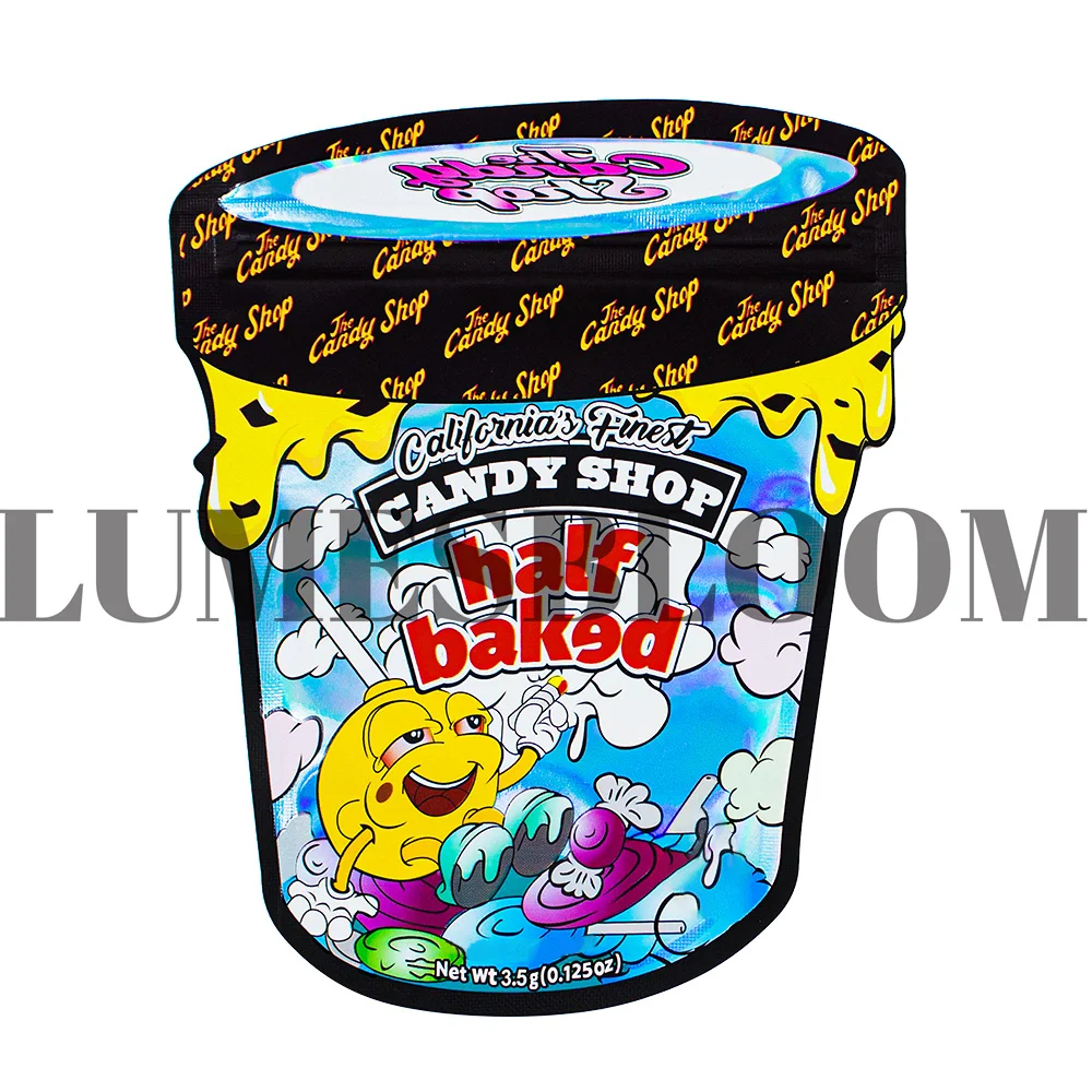 Голографические пластиковые мешочки из ОПП 3 5 г переносной пустой мини-пакет