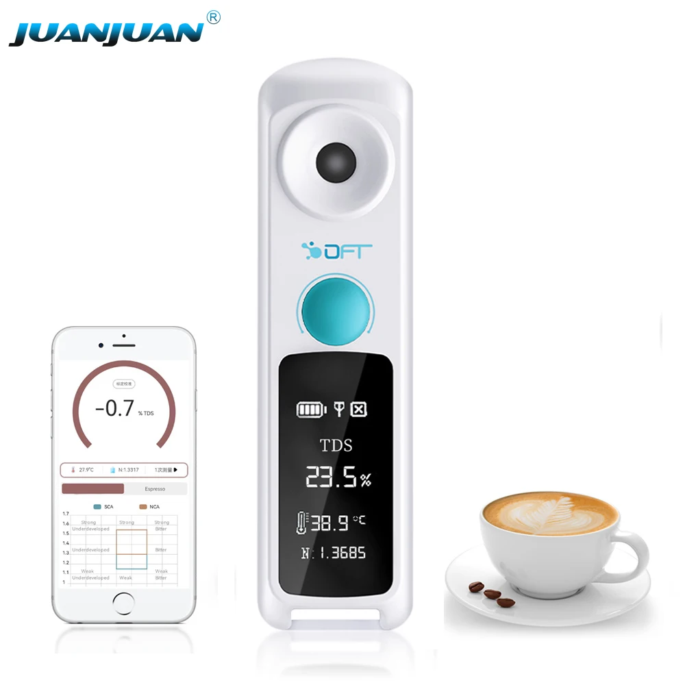 

Factory DiFluid TDS Accuracy 0.03% Coffee Test Meter Portable Digital Coffee Concentration Refractometer