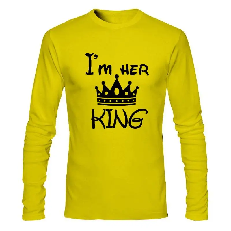 

Мужская одежда, новинка, футболки для пар ayprint, размер King и Queen, унисекс