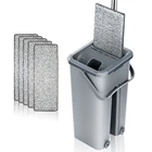 Волшебная швабра, Бытовая Автоматическая Швабра для деревянного пола с отжимом, с ведром