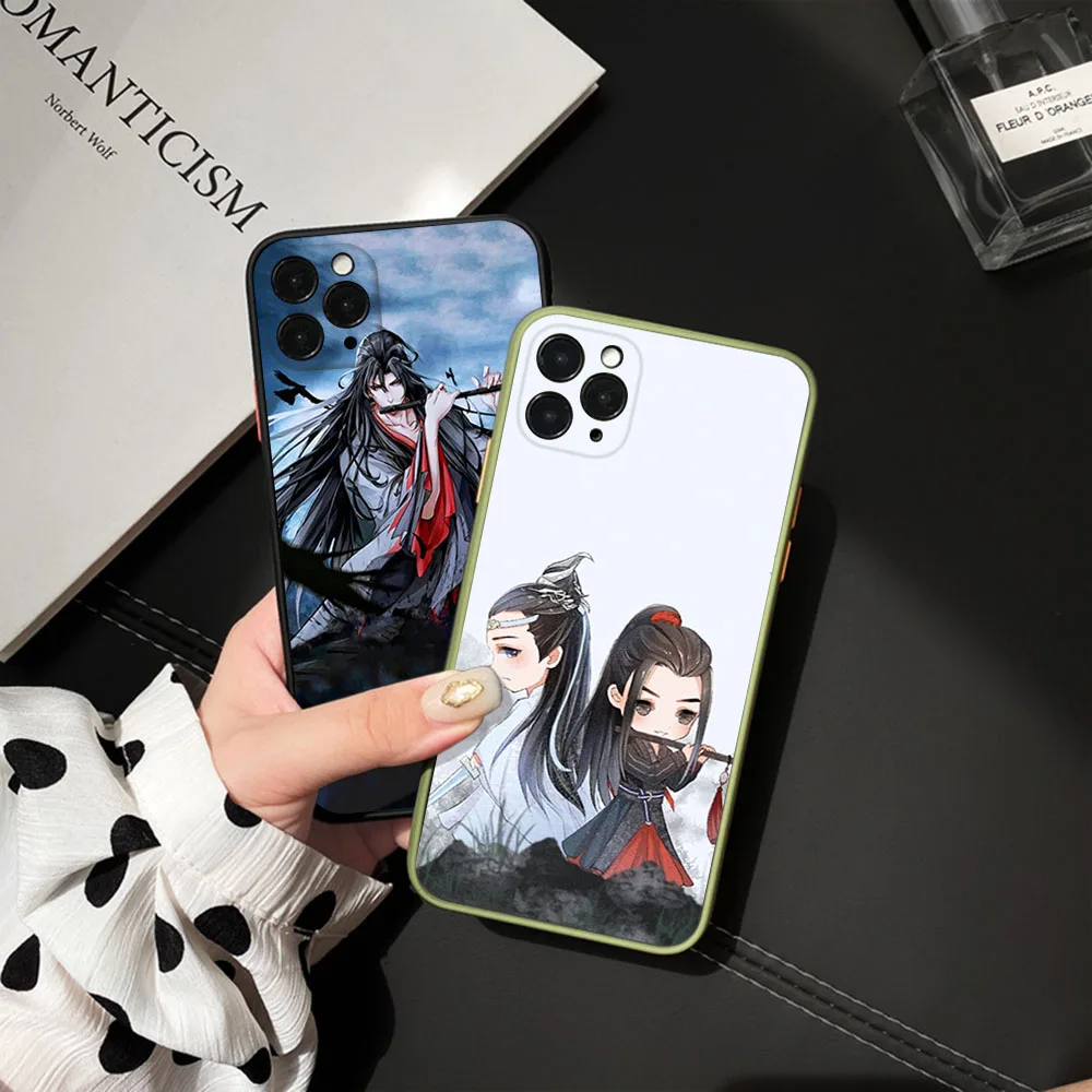 Для iphone 16ProMax 15 Pro 14 13 12 Mini 11 7 8 16 Plus XS Max XR The Untamed Frosted Translucent Cover Черные чехлы для