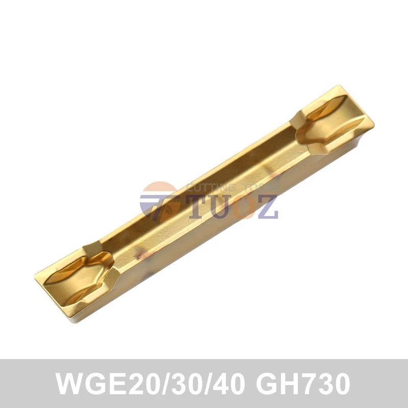 

100% Original WGE20 WGE30 WGE40 GH730 Carbide Grooving Inserts WGE 20 30 40 2mm 3mm 4mm Slotted Blade Lathe Cutter Tool