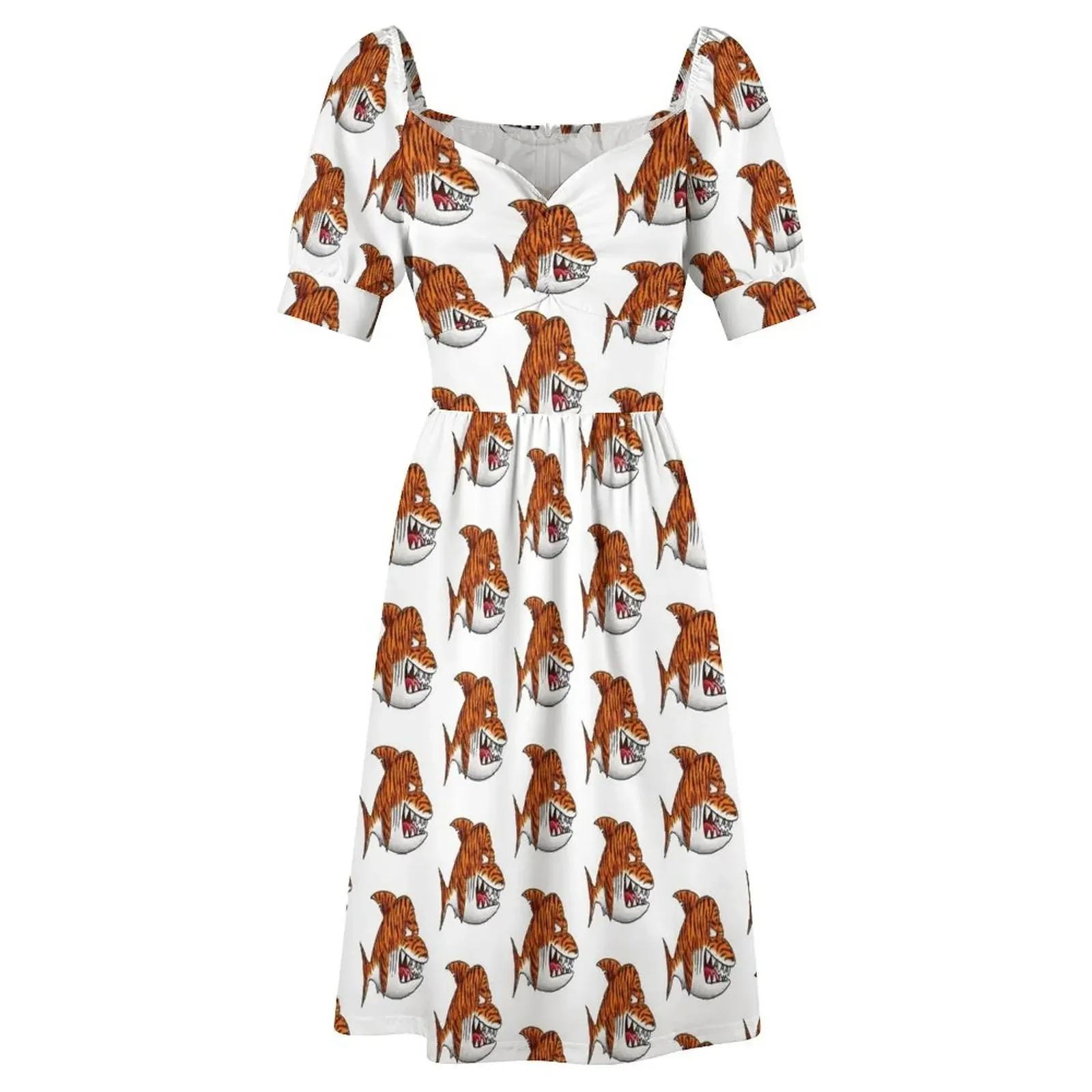 Feisty Tigershark платье с короткими рукавами роскошное женское вечернее элегантные