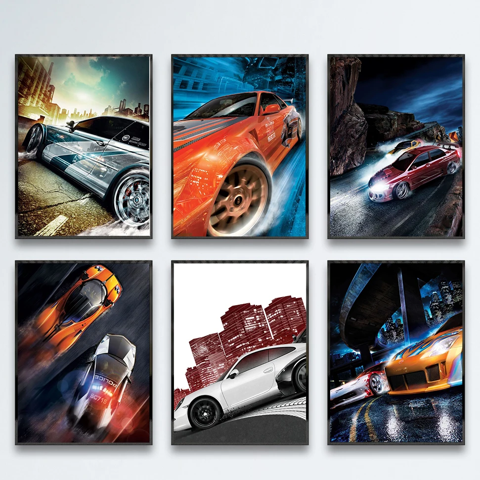 

Modern Modular Pictures Supercar Luxury Fashion Store Posters with Prints Wall Art Canvas Painting Home Decor