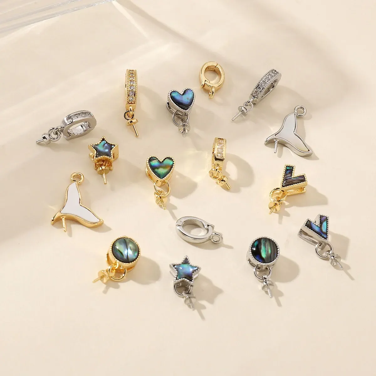 Медный Подвесной Держатель Vnistar в форме сердца и звезды золотого цвета застежки с