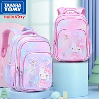 takara tomy 2022 new cartoon hello kitty primary school childrens schoolbag 6 12 years old light load backpack