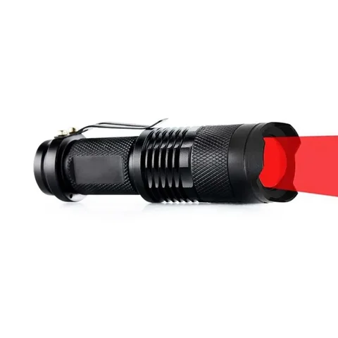Водонепроницаемый светодиодный фонарик с фокусировкой, 300 лм, 7 Вт, фонарик с крассветильник светом, ручка с 3 режимами, портативный светодиодный фонарь с батареей AA/14500