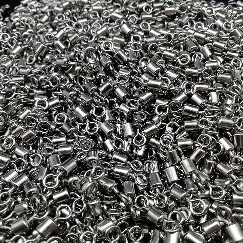 

2000pcs Fishing Goods Swivel Bearing Rolling Swivel Connector Lure Link Carbon Steel Fishing Tackle Accessories Fish Tool Pesca