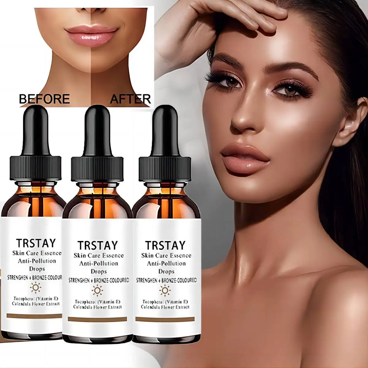 Эссенция для ухода за кожей мягкая и не раздражающая увлажняющая осветляющая