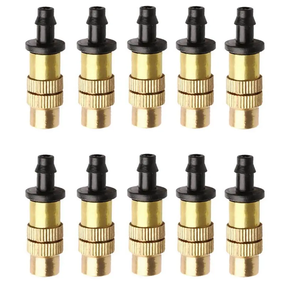 

5 Pcs Adjustable Barbed Copper Sprayer Gardening Water Irrigation Misting Sprinkler Cooling Humidify Disinfection Sprayer