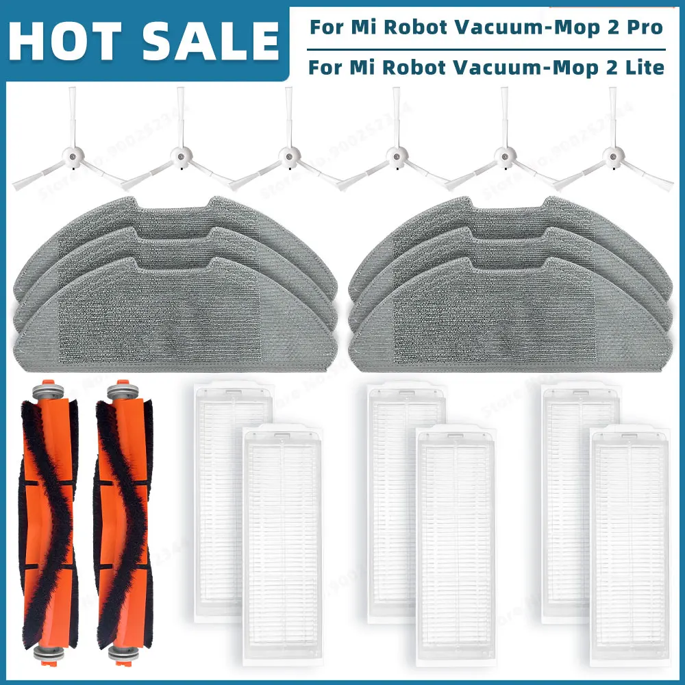 

Совместимость для Xiaomi Mi Robot Vacuum-Mop 2 Pro / Mop 2 Lite / MJSTL / MJST1S Запасные части Аксессуары Основная боковая щетка Фильтр Швабра