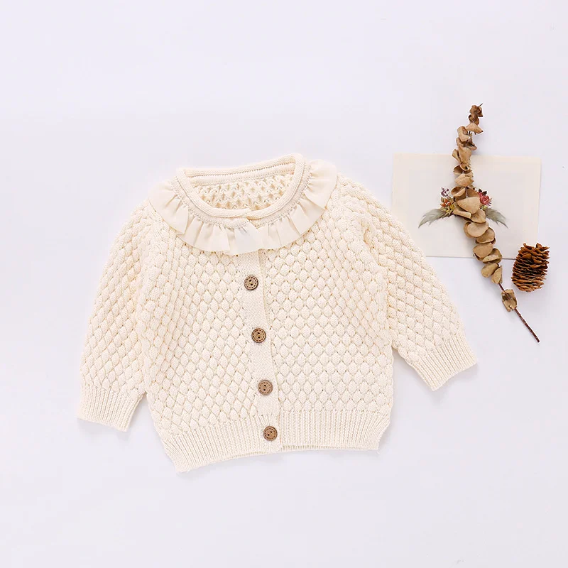 

Autumn Infant Suit Female Baby Sling Khaki Coat Two Piece Sweater Single
