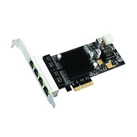 1000 mbs pci express x4 lane poe frame grabber power over ethernet network interface card